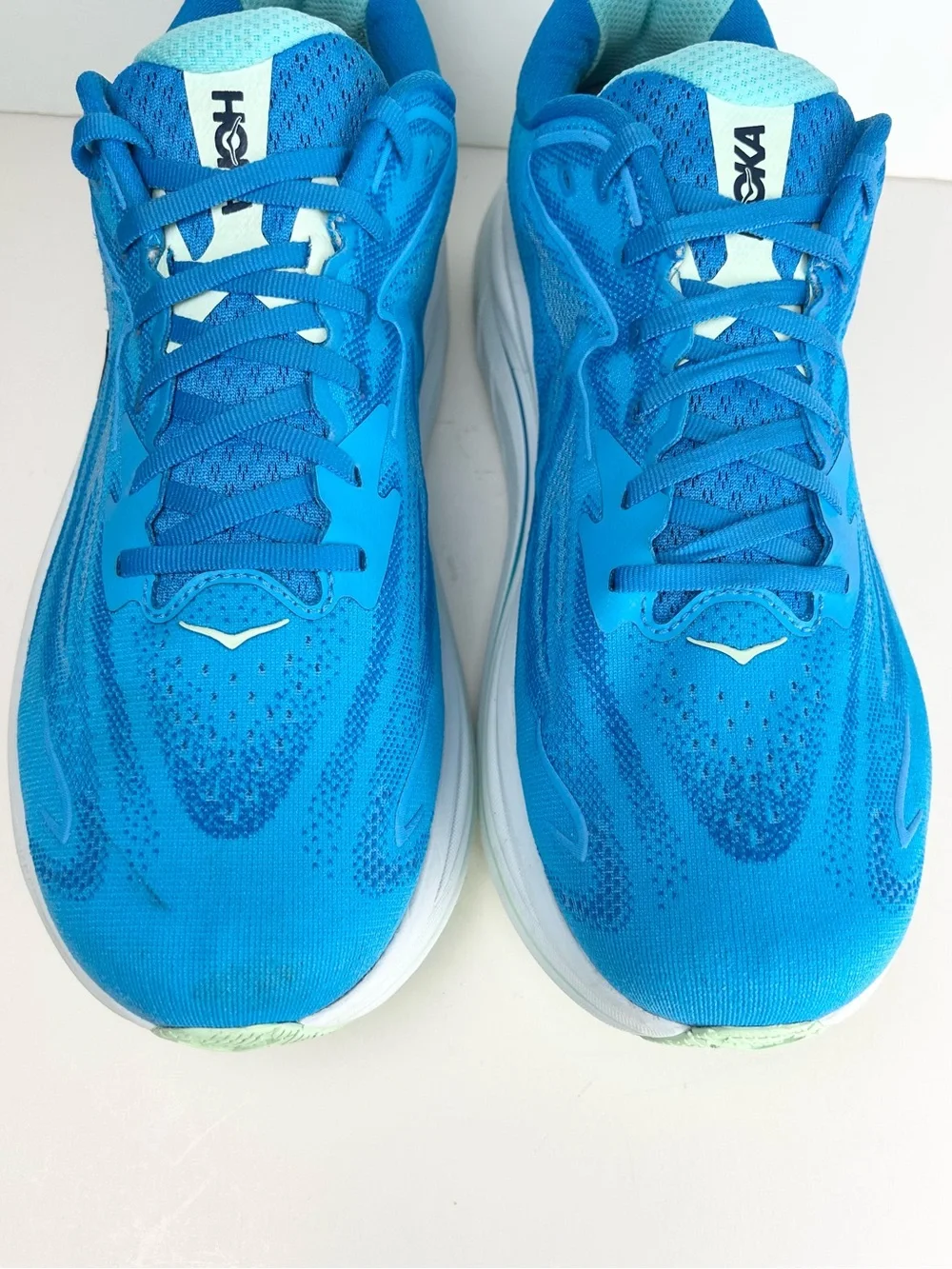 Hoka Clifton 10 Wide Skyward Blue Lightweight Running Shoe Sneaker 12.5 EEEE